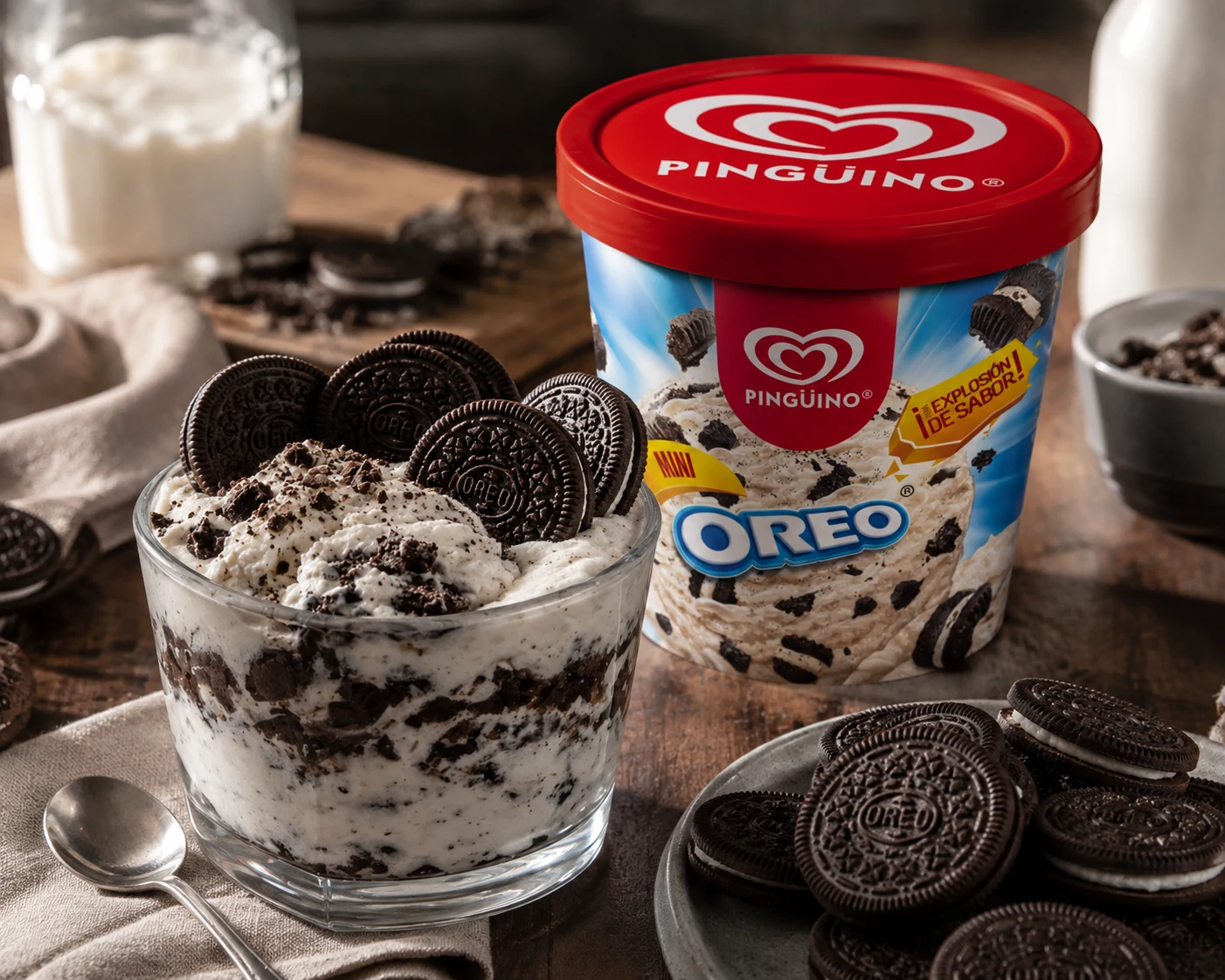 Fotografía de producto — Helados Pingüino Oreo